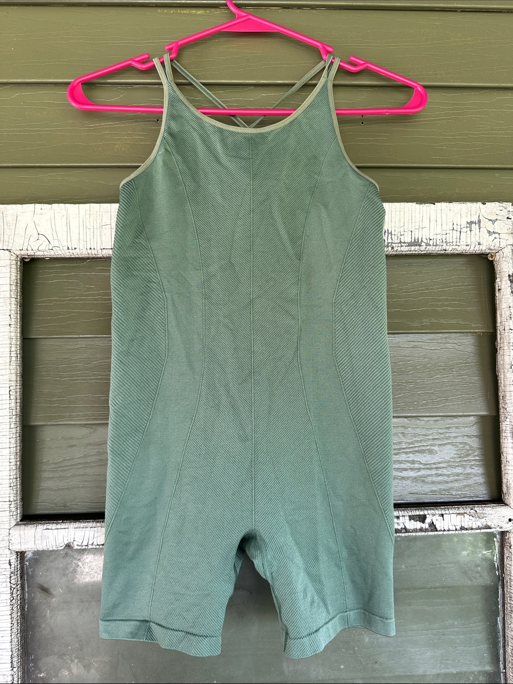 all in motion Sage Green Knit Performance Romper